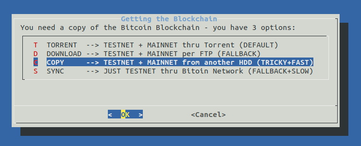 copy the blockchain from a HDD of a Raspiblitz